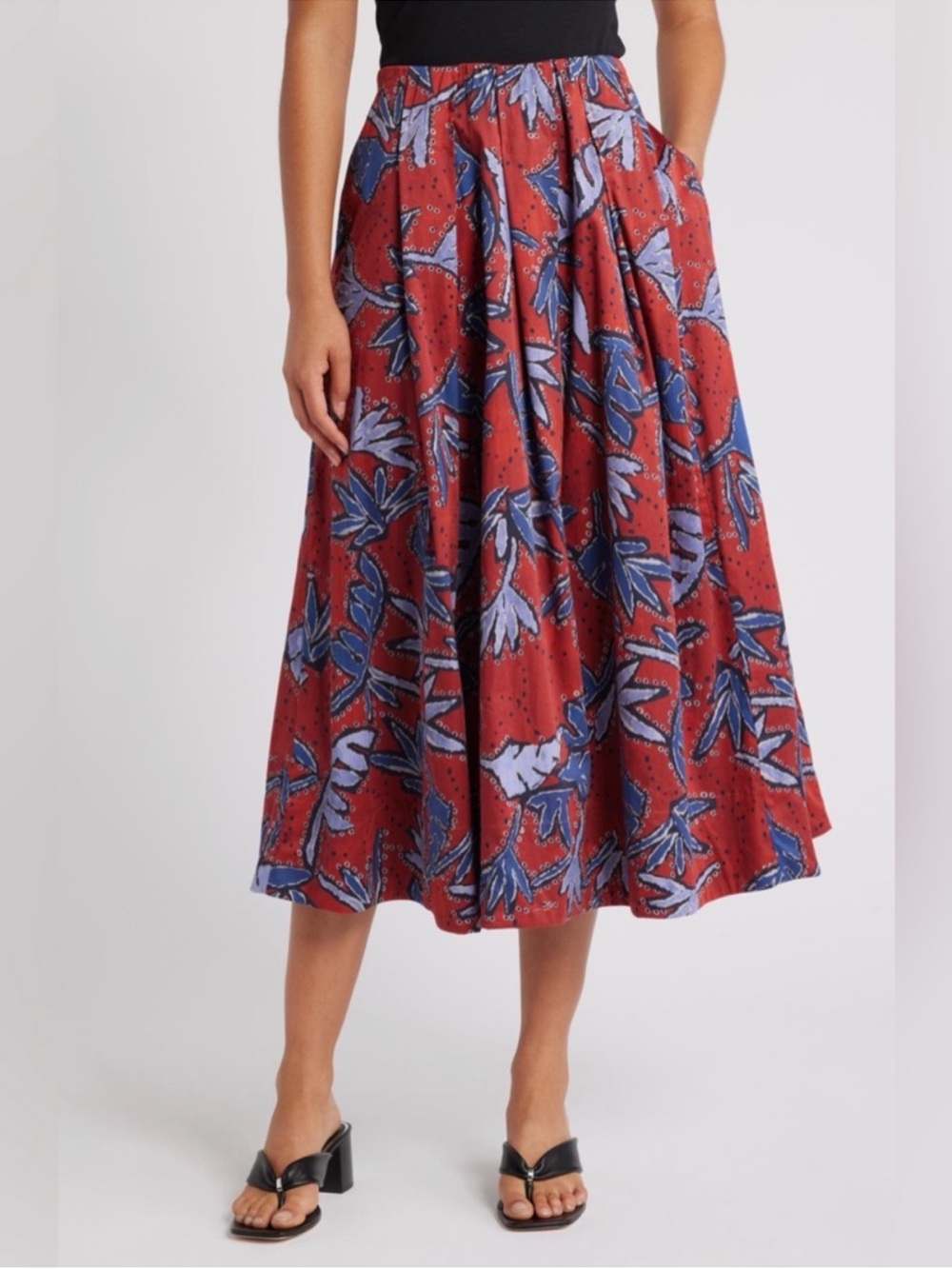 Nic + Zoe Autumn Leaves Skirt Petite XS